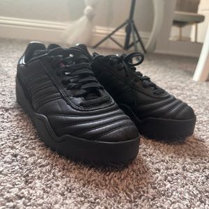 Adidas Alexander Wang black sneakers worn once size 40.5